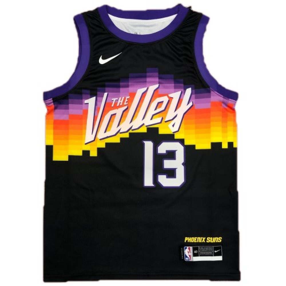 Men's Phoenix Suns Steve Nash #13 Black 2021 Swingman Jersey - City Edition-Pro Kit Vault | Brand New 26/27 Sports Jerseys